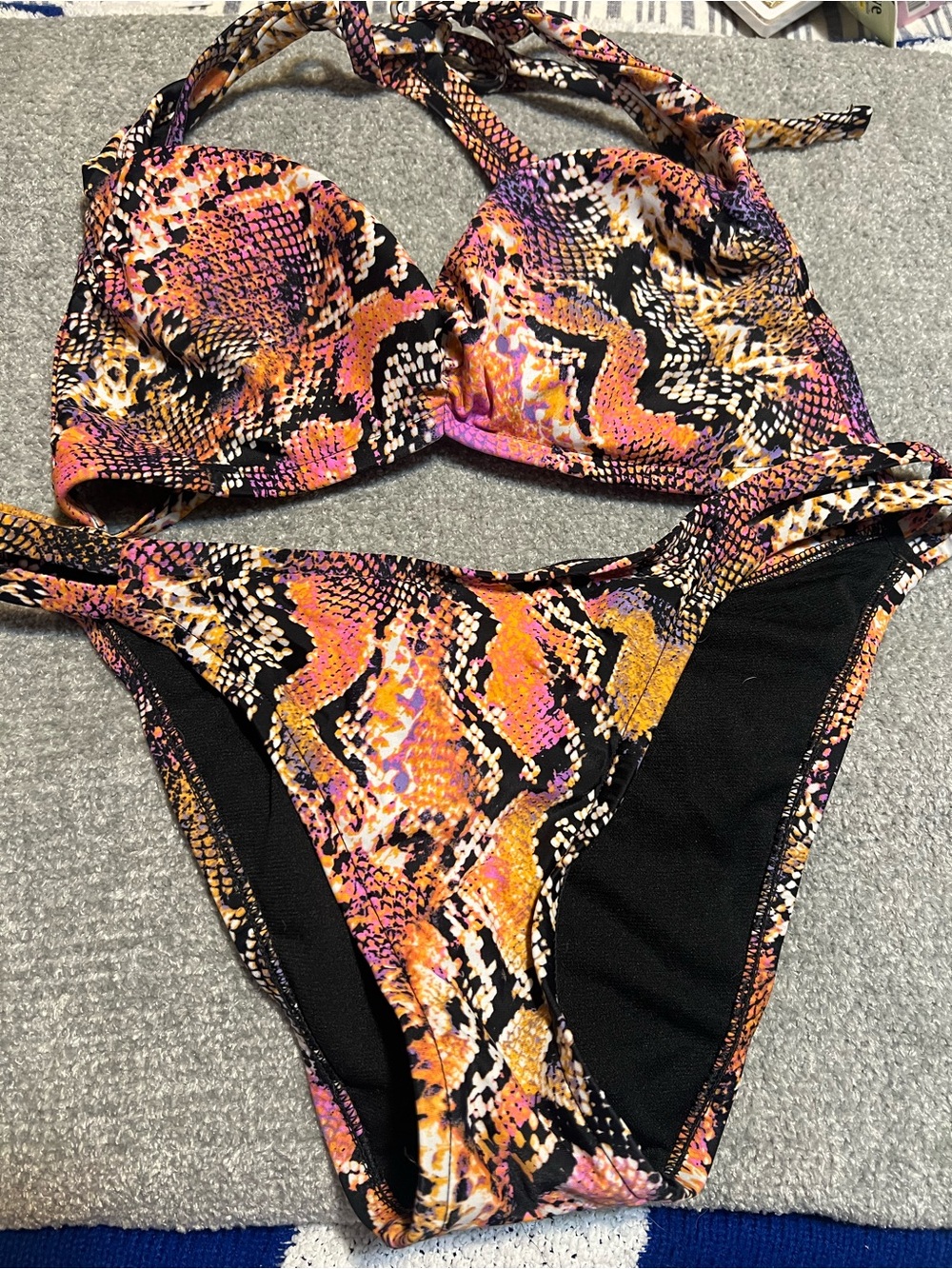 Shade & Shore Snakeskin Print Swimsuit